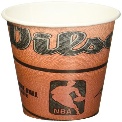 NBA Wilson Paper Cups in Orange - 9 oz. (Pack Of 18) - Eye-Catching Design, Perfect for Game Day Parties, Tailgates, Themed Events, & More