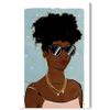 Wynwood Studio Fashion and Glam Contemporary Wrapped Canvas Art - Summer Vibes, Wall Art for Living Room, Bedroom, and Bathroom, 16 in x 24 in, Brown and Gold Home Decor view 1