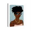 Wynwood Studio Fashion and Glam Contemporary Wrapped Canvas Art - Summer Vibes, Wall Art for Living Room, Bedroom, and Bathroom, 16 in x 24 in, Brown and Gold Home Decor view 2