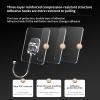 Large Adhesive Hooks for Hanging Heavy Duty Wall Hooks 22 lbs Self Adhesive Towel Waterproof Transparent for Bags Bathroom Shower Outdoor Kitchen Cups Door Coat Sticky Hooks (Transparent, 16pcs) view 3