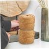 Yardwe Mini Basket Lid Seagrass Storage Basket for Packaging Box Sundries Container for Decor view 3