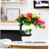 Cabilock Small Fake Plant Artificial Flower Tree Easy Clean Realistic Fake Greenery for Office view 4