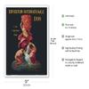 1914 Exposition Internationale Lyon France - Vintage Exhibition Poster by Leonetto Cappiello - Master Art Print (Unframed) 9in x 12in view 2