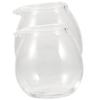 Housoutil 8pcs Mini Clear Glass Coffee Pitcher Pitcher with Spouts for Sauces and Seasonings Simple and Elegant Design Capacity for Home Use view 2