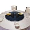 Tempered Glass Kitchen Dining Table Tray, Round Tabletop Serving Plate, Heavy Duty Turntable Rotating Stand, 360 Rotating Table Top, With Silent Bearings view 1