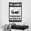 CakJuice Stuff for Boys Room Pig Farmer Parking Only Tapestry Bedroom Decor Large Tapestry (Size : 75X100CM) view 2