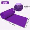 Purple Carpet Polyester Wedding Rug Wear-Resistant 2mm Aisle Runner Carpet Non-Slip Bridal Walkway Rugs Roll for Wedding Party Outdoor Beach Decorations (Size : 1.5x15m) view 2