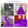Purple Carpet Polyester Wedding Rug Wear-Resistant 2mm Aisle Runner Carpet Non-Slip Bridal Walkway Rugs Roll for Wedding Party Outdoor Beach Decorations (Size : 1.5x15m) view 4