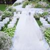 White Wedding Runway Carpet 2mm Thick Polyester Aisle Runner Mat, Non-Slip Wear-Resistant Stairway Rug for Wedding Decoration Church Party Prom Beach Outdoor (Size : 1x20m) view 2