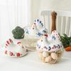 oskas Chicken Egg Holder, Fresh Egg Storage Basket Countertop,Decorative Ceramic Lid with Wire Basket,Holds 2 Dozen Egg, White3 view 3