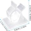 Viaky 30 Pcs Clear Cable Clips Self Adhesive Backed Nylon Adjustable Wire Management Transparent Drop Wire Holder for 0.5 Inch (12.5mm) Cables view 2
