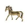 Opexicos 1Pcs Pure Copper 12 Zodiac Solid Horse Feng Shui Ornaments Vintage Bronze Running Horses Statue Miniatures Figurines Desk Decorations view 1
