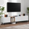 VKKILPEE Minimalist Entertainment Center for 80 TV, 76.8'' TV Cabinet Console Table, TV Stand for Living Room Bedroom, Easy Assembly, Multifunctional Storage Cabinet, Modern Simple Style Furniture view 1