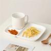 Bariatric Control Plate and Cup Set, Deep Dish Divided Plates Portion Control Divided Plates for Salad, Picnic, Weight Loss Meals (Color : Yellow-Plate) view 4