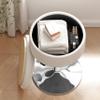 ACEQLYT Vanity Stool with Storage, High-Density Non-Sagging Foam Makeup Chair, Height Adjustable 360 Swivel Ottoman, Heavy Duty Metal Base, Beige Velvet Vanity Chair for Bedroom, Bathroom view 4