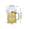 2Pcs Beer Cup Balloons,Mug Cheers Foil Balloons For Birthday Party Christmas Wedding Decorations view 2