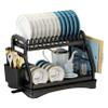 Detachable Dish Drying Rack Portable Dinnerware Drainer Organizer for Kitchen RV Campers Travel Trailer Space Saving Kitchen Storage Tray Multifunctional 2-Tier Dish Rack view 1