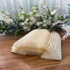 2Pcs Versatile Foldable Wedding Cardboard Flowers Vases White Acrylic Flower Column Cylinder Stand for Tables Decoration, Party, Ceremony, Home view 4