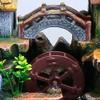 Desktop Fountain Waterfall Fountain Indoor, Stone Mill Portable Small Relaxation Tabletop Fountain Feng Shui Zen Meditation Floor-Standing Fountains Desk Water Feature with LED Light (Stone Mill) view 4