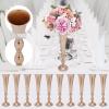 10 Pcs Flower Trumpet Wedding Vase Centerpieces for Party Decoration, 21" Tall Gold Metal Flower Stand for Reception Table, Birthday, Event, Home view 2