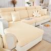 Stretch Sofa Covers for Cushion Couch,Universal Wear Resistant Slipcover with Elastic Bottom,Magic Couch Cover Furniture Protector,Anti-Slip L Shape Sofa Cover,Back Cover L,Weave-Mustard Yellow view 1