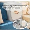 Stretch Sofa Covers for Cushion Couch,Universal Wear Resistant Slipcover with Elastic Bottom,Magic Couch Cover Furniture Protector,Anti-Slip L Shape Sofa Cover,Back Cover L,Weave-Mustard Yellow view 3
