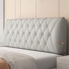 ZZYK Rectangle Headboard Pillow Upholstered Bed Backrest Waterproof Reading Pillow Wedge Cushion Support Backboard Removable Cover for Tatami Dorm Daybed Bed,Gray,with Headboard 78.7" view 2