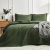 Hansleep Olive Green Quilt King Size - Damask Ultrasonic All Season Bedspread King, Soft Lightweight Coverlet Bedding Set, 3 Pieces (1 Quilt, 2 Pillow Shams) view 1