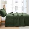 Hansleep Olive Green Quilt King Size - Damask Ultrasonic All Season Bedspread King, Soft Lightweight Coverlet Bedding Set, 3 Pieces (1 Quilt, 2 Pillow Shams) view 2