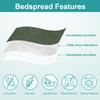Hansleep Olive Green Quilt King Size - Damask Ultrasonic All Season Bedspread King, Soft Lightweight Coverlet Bedding Set, 3 Pieces (1 Quilt, 2 Pillow Shams) view 3