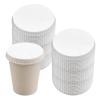 100pcs Disposable Paper Cup Cover, 3.54 inches Recycled Drinking Lid, White Coffee Cup Cover, Hot Cup Lids for Home Kitchen Cafe Parties Wedding Hotel Bars (Without Hole) view 1