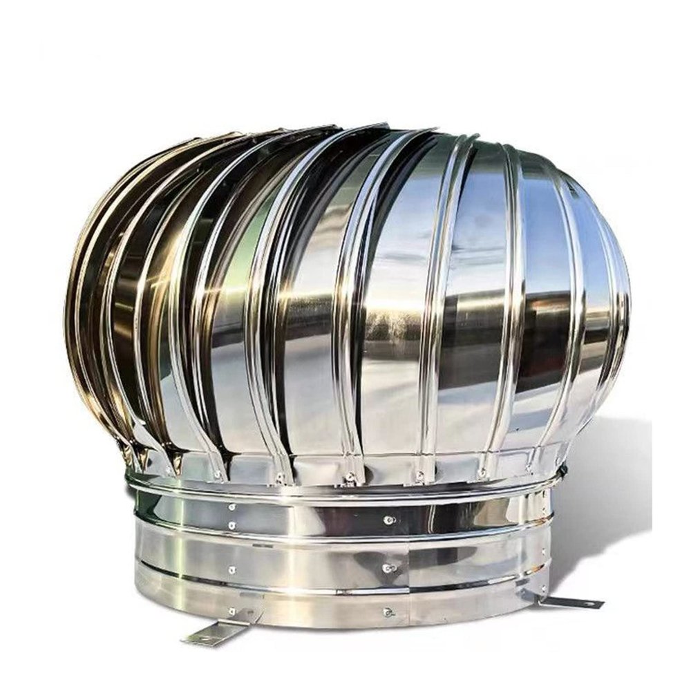 JUCCJUXIN Rotating Chimney Cowl Cap Spinner Cowl Cap with Claw Base Energy SavingVentilation Chimney Cowl,304 Stainless Steel Chimney Cowl Cap,Anti Downdraught Chimney Cowl (Size : 250mm/9.84in)