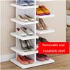 LIOONS Fashion Shoe Rack Vertical Shoe Racks Wooden Shoe Shelf Multifunctional Space Saver Shoe Storage Organizer Split Level Free Standing Shoe Racks Exquisite Beautiful view 3