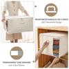 Canvas Comforters Bags Closet Organizers and Storage for Quilts Clothes Organization Containers Bins with Sturdy Zipper, Clear Window 75L for Sweaters Blankets Storage Bedroom Collapsible 6Pack view 4