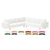 Custom Made NORSBORG Sectional Couch Velvet Replacement Cover Hand Made Fits IKEA NORSBORG 3+3 Corner Sectional Sofa,Only Cover. (Cold White) view 1