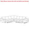 Custom Made NORSBORG Sectional Couch Velvet Replacement Cover Hand Made Fits IKEA NORSBORG 3+3 Corner Sectional Sofa,Only Cover. (Cold White) view 3