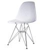 LIOONS Classic Dining Chairs Clear Acrylic Dining Chairs Metal Frame Kitchen Chair Convenient and Comfortable Side Chair Luxury Nordic Dining Room Chairs Stable Load-Bearing view 1