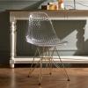 LIOONS Classic Dining Chairs Clear Acrylic Dining Chairs Metal Frame Kitchen Chair Convenient and Comfortable Side Chair Luxury Nordic Dining Room Chairs Stable Load-Bearing view 4