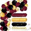 Graduation Decorations Maroon Gold 2026/Burgundy Gold Graduation Party Decorations/40pcs Burgundy Black Balloons/Wizard Party Decorations/Burgundy Birthday view 1