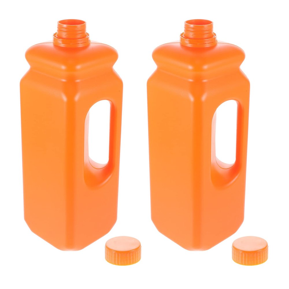 POPETPOP Ergonomic Handle 2.5 Gallon Plastic Bucket Reusable Water Jug with Caps
