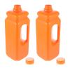 POPETPOP Ergonomic Handle 2.5 Gallon Plastic Bucket Reusable Water Jug with Caps view 1