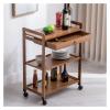 JATIBOSH Movable Trolleys,with Storage Shelves Kitchen Island Cart,Rolling Kitchen Cart Home Bar Serving Carts Kitchen Cart with Storage/Style 3 (Style 3) view 3