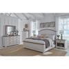 American Woodcrafters Meadowbrook White-Washed Wood Farmhouse Style Storage Nightstand view 2