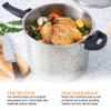 Zavor DUO 8-pc Pressure Canning Set - Pressure Cooker 10 Quart w/Complete Pressure Cooker Canning Kit, including Wide Mouth Canning Funnel, Canning Rack & 5 other Essential Canning Tools view 3