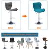 Bifaunvogel Counter Height Bar Chairs Cover Set of 2 Jacquard Swivel Bar Stools Slipcovers Stretchable Swivel Barstools Chair Covers Protector for Home Kitchen Bar Cafe Peacock Blue view 2