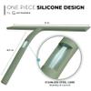 GTEWERK Silicone Shower Squeegee for Glass Doors & Mirrors with Stainless Steel Core, Streak-Free & No-Squeak Window Cleaning, 3-in-1 No-Drill Mount (Hook/Suction/Adhesive),Green, 11 Inches view 4