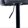ADEADE Leather Counter Height Barstools Bar Stools Set of 3 Upholstered Adjustable Swivel Kitchen Island Chairs Black Metal Footrest and Base for Bars Dining Room Breakfast Bar Chairs (Color : Khaki) view 4