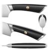 Cangshan ELBERT Series German Steel Forged Cleaver Knife Block Sets, Acacia (7-Piece, Black) view 3