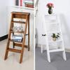 Katzowen Wood Step Stool Ladder Ladder Stool 5 Steps Foot Stools Adult Portable Flower RackIndoor Kitchen Bathroom 2 view 3