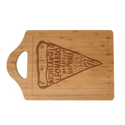 Teenage Mutant Ninja Turtles - Pizza Laser Engraved Cutting Board
